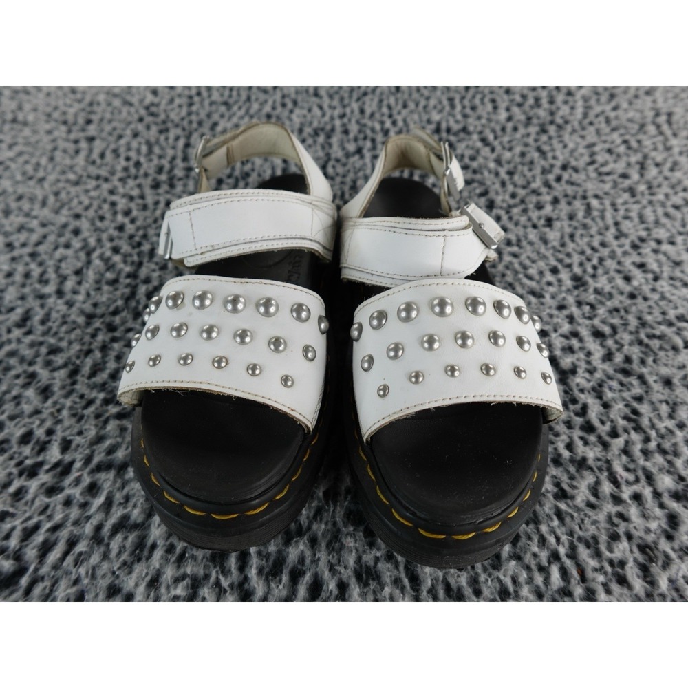 Dr. Martens Voss Stud Women's Size 9 USLPlatform Sandals White Strappy Studded